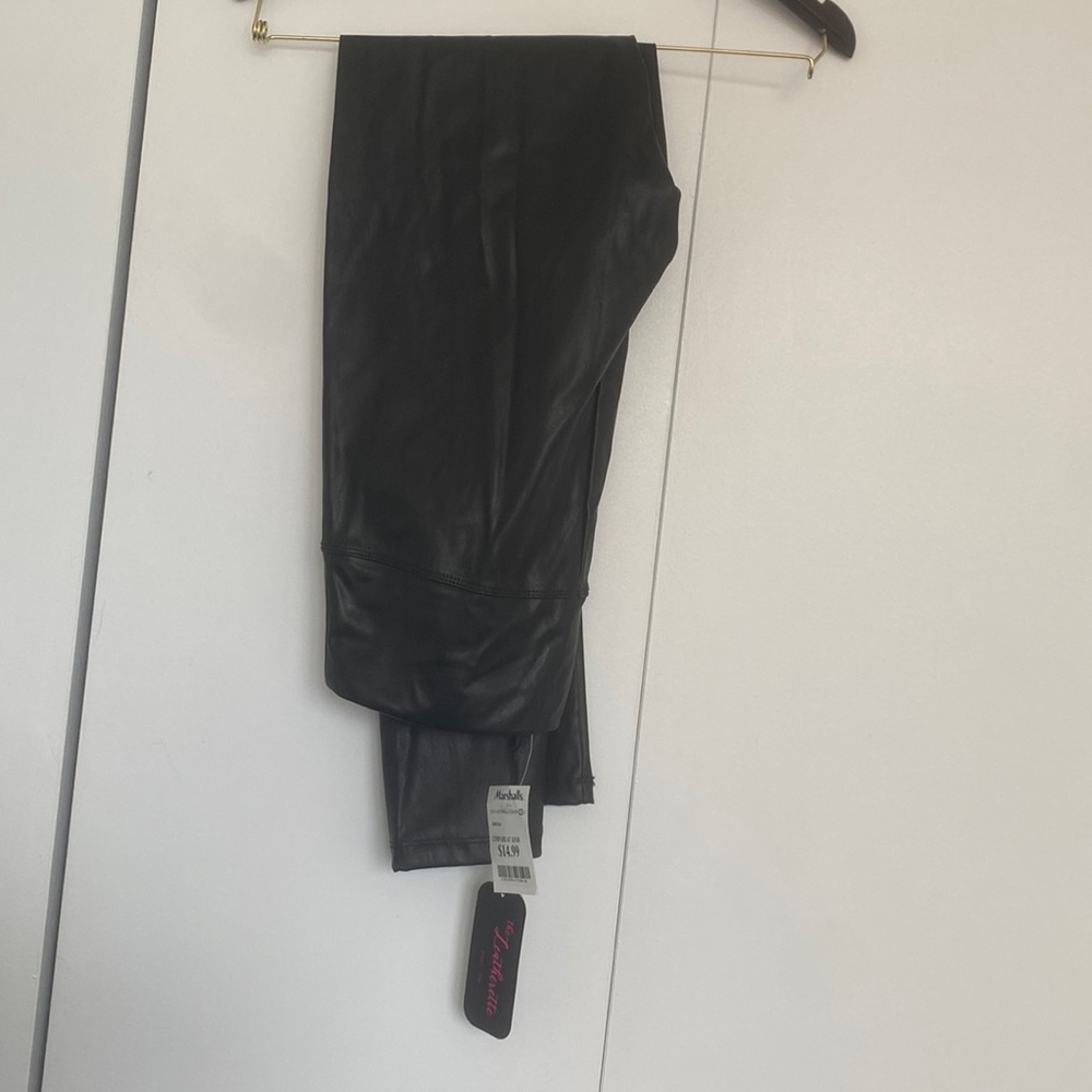 New with tags, faux leather leggings